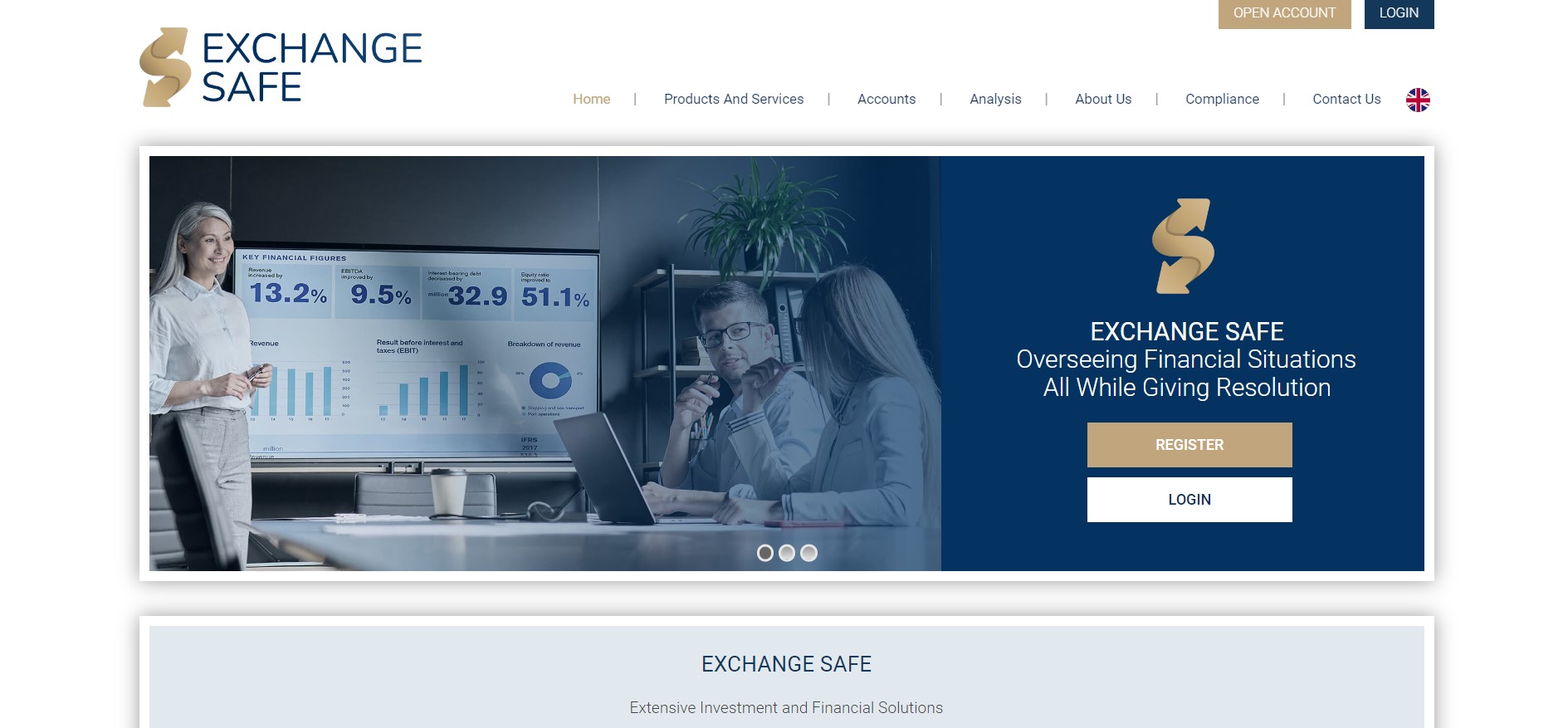 Exchange Safe website