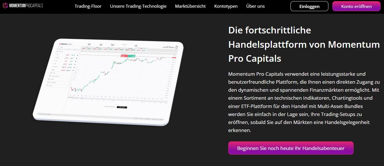 Momentum Pro Capitals Trading Platform